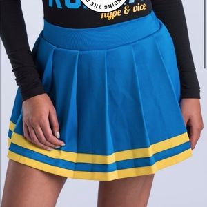 Blue and Yellow Cheer Skirt